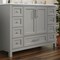 Flash Furniture Vega 48 Inch Bathroom Vanity w/Sink, Storage Cabinet w/Soft Close Doors, and 9 Drawers, Gray FS-BN-2-48-GY-GG - alternate 2